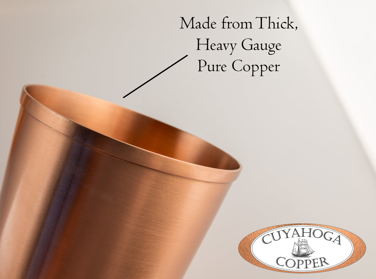 16 oz twist leak proof copper vacuum tumblers Set of 2 Pure Copper Tumblers - 16 oz Elegant Drinking Cups