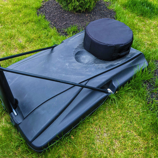 The Hoop Helper – Replace unsightly sand bags, bricks and concrete blocks on your portable basketball hoop!