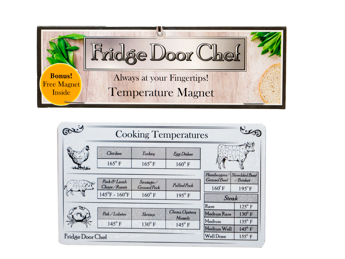 Fridge Door Chef ™ - Internal Cooking Temperature Magnet – Johnny World  Products