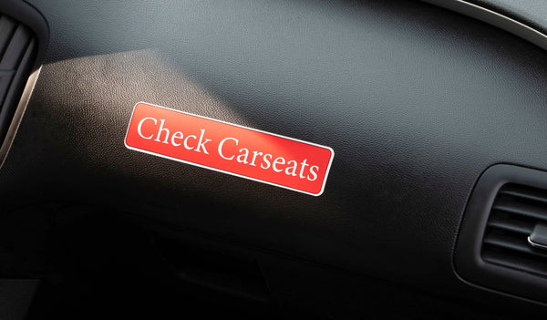 Backseat Baby™ - Car Seat Sticker Reminders
