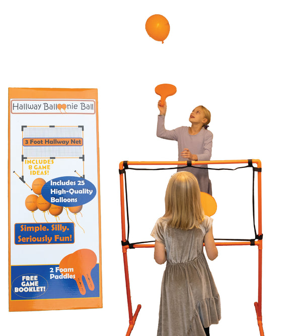 Hallway Balloonie Ball - Compact Indoor Balloon Volleyball Game for Narrow Spaces