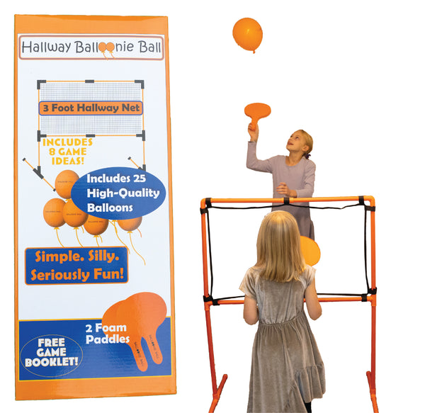 Hallway Balloonie Ball - Compact Indoor Balloon Volleyball Game for Narrow Spaces