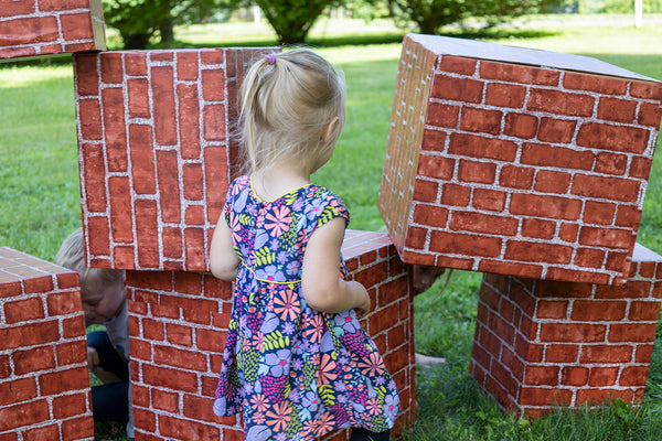 Play Blox - Building Block Stickers for Cardboard Boxes