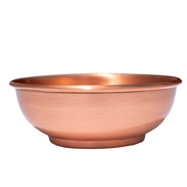 Cuyahoga Copper – Medium 6 inch Pure Copper Bowl - Flat Bottom Bowl perfect  for the Kitchen, Dinnerware & Decorative uses. Packaged in Attractive Gift