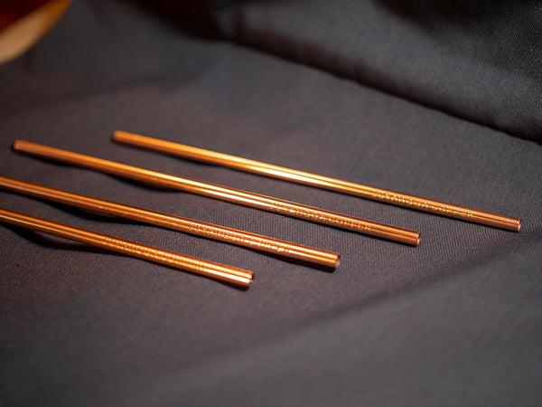 Cuyahoga Copper™ - Straight Engraved Copper Drinking Straws