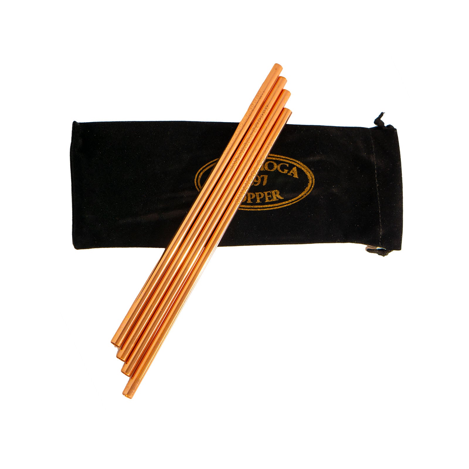 Straight Copper Smoothie Straw - smooth finish