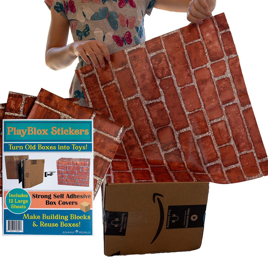 Play Blox - Building Block Stickers for Cardboard Boxes – Johnny World ...